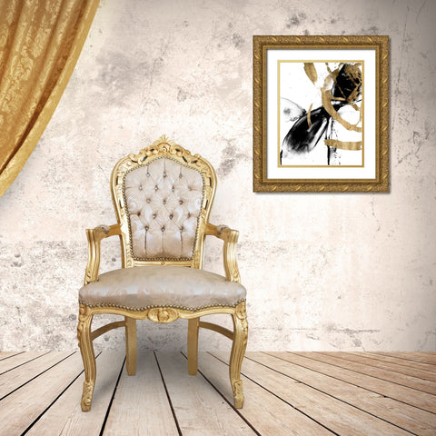 Sliced Vortex I Gold Ornate Wood Framed Art Print with Double Matting by Goldberger, Jennifer