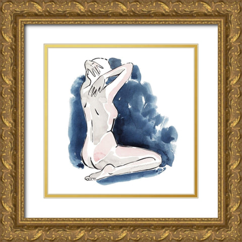 Blissful Solitude I Gold Ornate Wood Framed Art Print with Double Matting by Popp, Grace