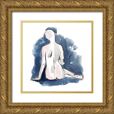 Blissful Solitude II Gold Ornate Wood Framed Art Print with Double Matting by Popp, Grace