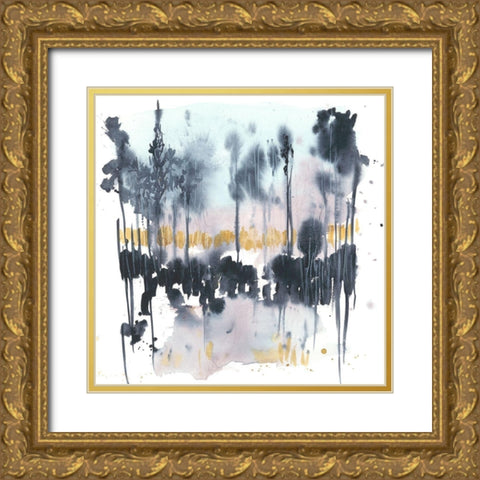 Paynes Reflection I Gold Ornate Wood Framed Art Print with Double Matting by Goldberger, Jennifer