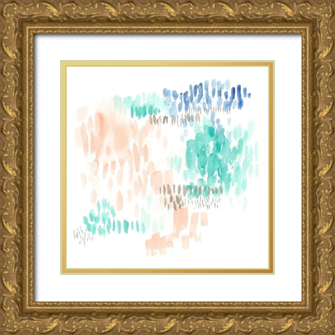 Sugar Dashes I Gold Ornate Wood Framed Art Print with Double Matting by Goldberger, Jennifer