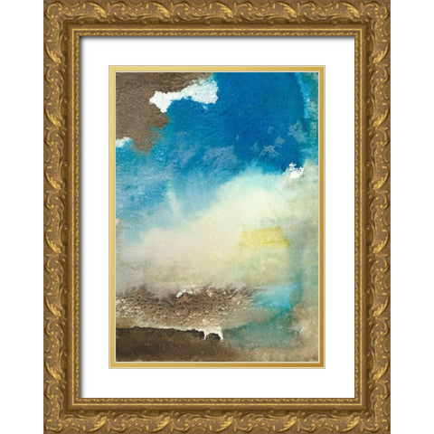 Earth and Sky I Gold Ornate Wood Framed Art Print with Double Matting by Combs, Joyce