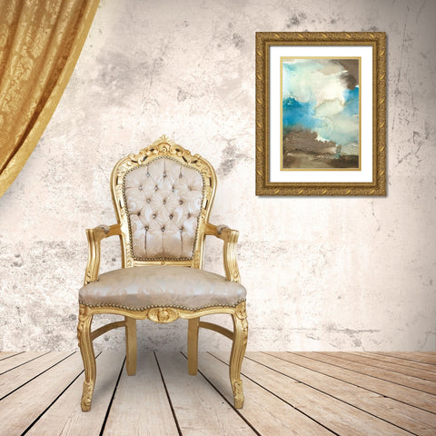 Earth and Sky II Gold Ornate Wood Framed Art Print with Double Matting by Combs, Joyce
