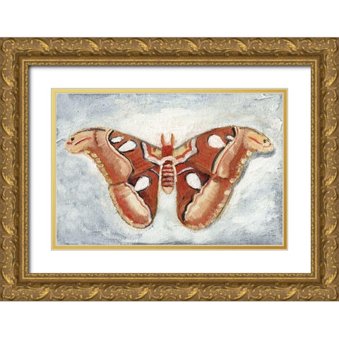 Papillon de Nuit I Gold Ornate Wood Framed Art Print with Double Matting by Ludwig, Alicia