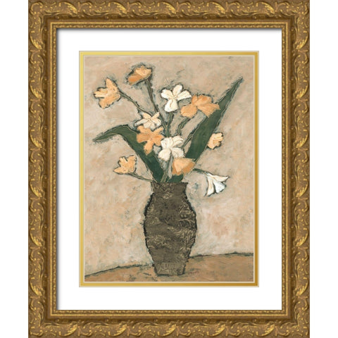 Flowers From B I Gold Ornate Wood Framed Art Print with Double Matting by Bagnato, Judi