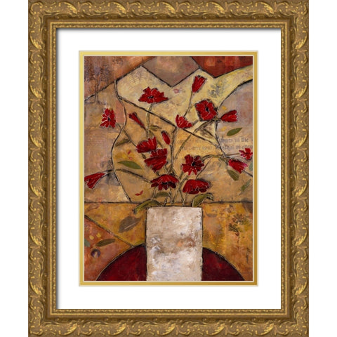 Compassionate Flowers I Gold Ornate Wood Framed Art Print with Double Matting by Bagnato, Judi
