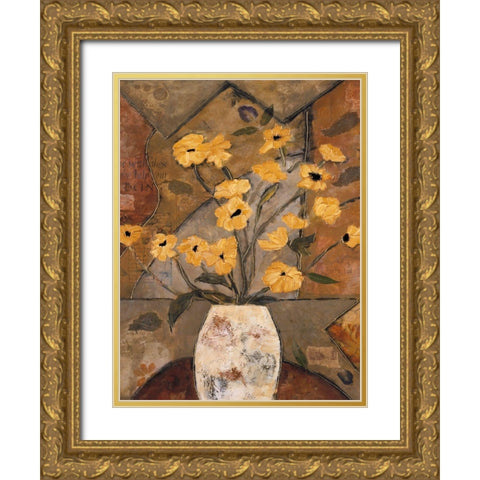 Compassionate Flowers II Gold Ornate Wood Framed Art Print with Double Matting by Bagnato, Judi