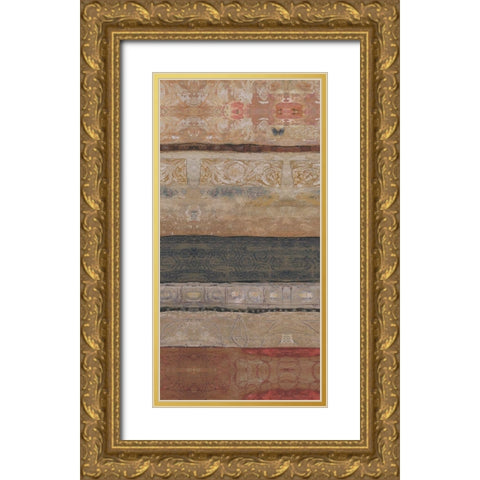 Earthy Reflections II Gold Ornate Wood Framed Art Print with Double Matting by Bagnato, Judi