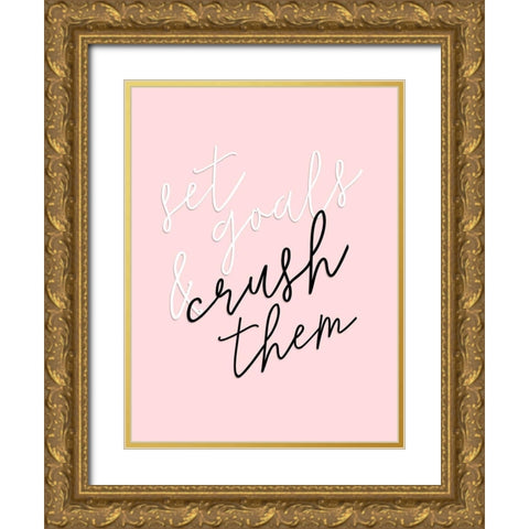GRL PWR I Gold Ornate Wood Framed Art Print with Double Matting by Hambly, Anna