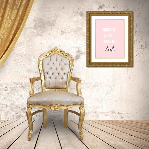 GRL PWR II Gold Ornate Wood Framed Art Print with Double Matting by Hambly, Anna