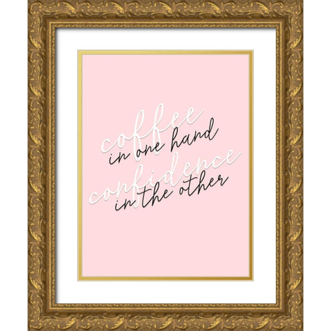GRL PWR III Gold Ornate Wood Framed Art Print with Double Matting by Hambly, Anna