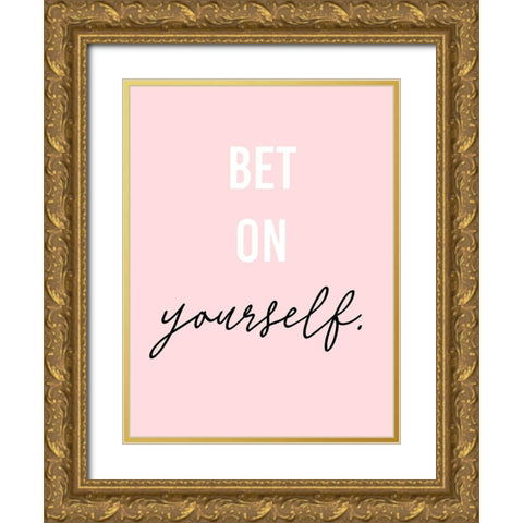 GRL PWR IV Gold Ornate Wood Framed Art Print with Double Matting by Hambly, Anna