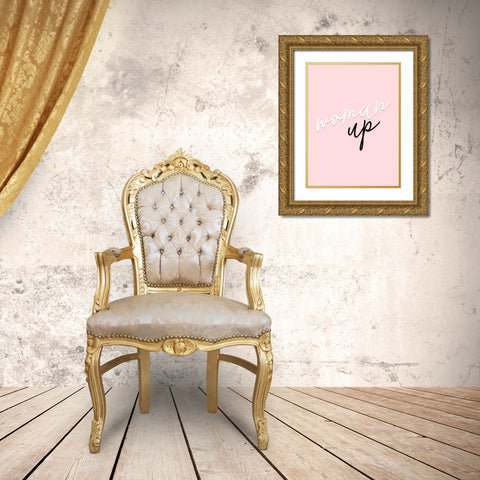 GRL PWR VI Gold Ornate Wood Framed Art Print with Double Matting by Hambly, Anna