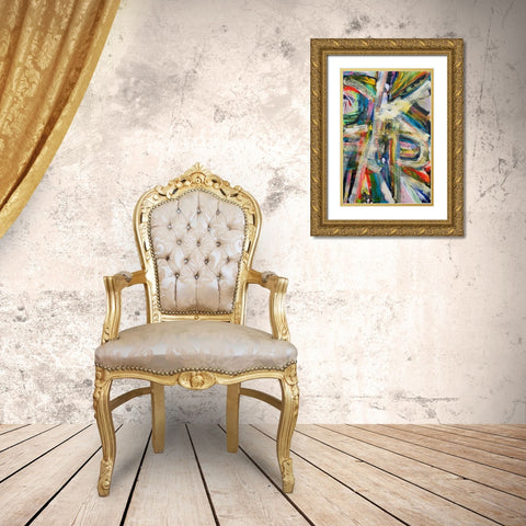 Rock Star I Gold Ornate Wood Framed Art Print with Double Matting by Fuchs, Jodi