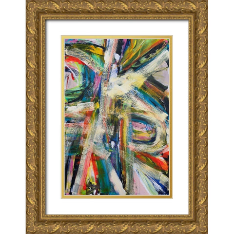 Rock Star I Gold Ornate Wood Framed Art Print with Double Matting by Fuchs, Jodi