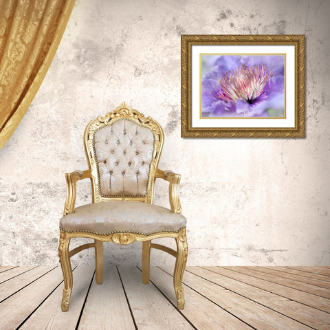 Heart of the Camelia III Gold Ornate Wood Framed Art Print with Double Matting by Hunt, Gillian