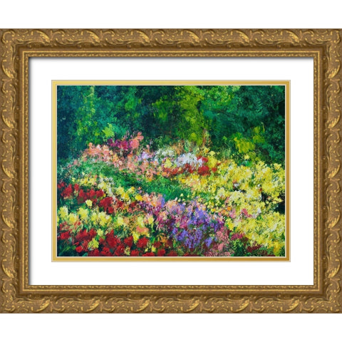 Forest Garden Gold Ornate Wood Framed Art Print with Double Matting by Friedlander, Allan