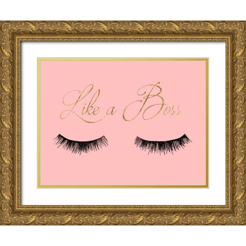 Girl Boss I Gold Ornate Wood Framed Art Print with Double Matting by Ludwig, Alicia