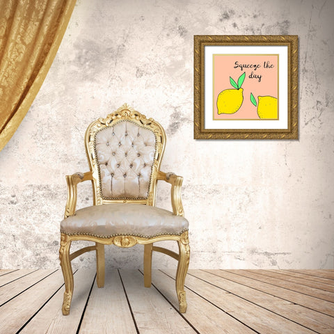 Lemon Squeeze I Gold Ornate Wood Framed Art Print with Double Matting by Sizemore, Natalie