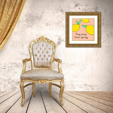 Lemon Squeeze II Gold Ornate Wood Framed Art Print with Double Matting by Sizemore, Natalie
