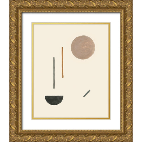 Intraconnected VI Gold Ornate Wood Framed Art Print with Double Matting by Wang, Melissa