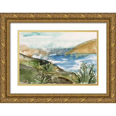 Living in the Mountains IV Gold Ornate Wood Framed Art Print with Double Matting by Wang, Melissa