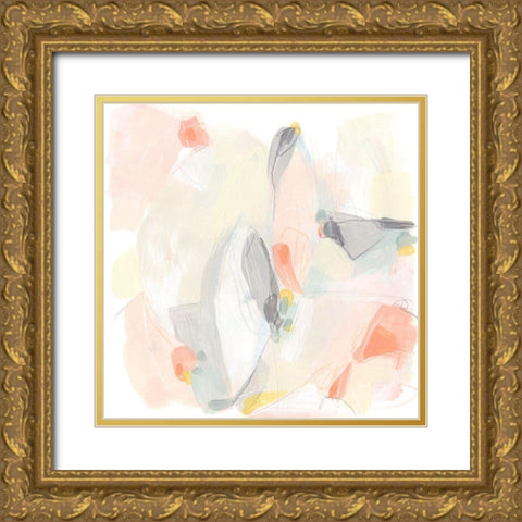 Pastel Prism III Gold Ornate Wood Framed Art Print with Double Matting by Vess, June Erica