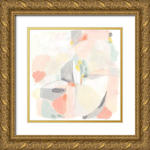 Pastel Prism IV Gold Ornate Wood Framed Art Print with Double Matting by Vess, June Erica