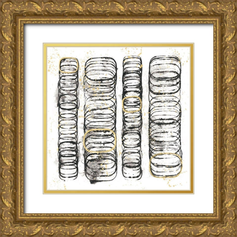 Seismic Order IV Gold Ornate Wood Framed Art Print with Double Matting by Guthrie, Jenna
