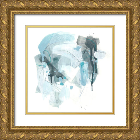 Liquid Notation I Gold Ornate Wood Framed Art Print with Double Matting by Vess, June Erica