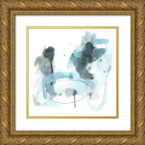 Liquid Notation II Gold Ornate Wood Framed Art Print with Double Matting by Vess, June Erica