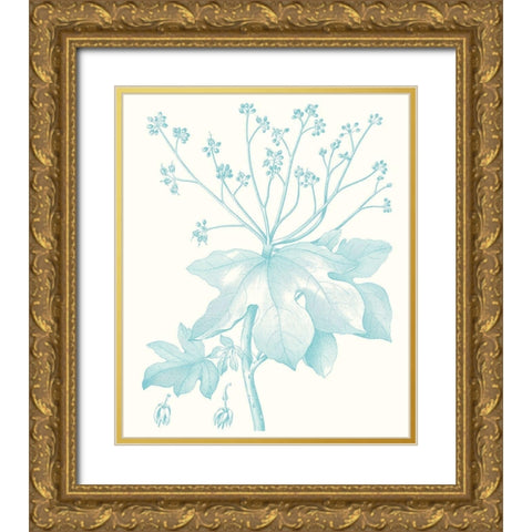 Botanical Study in Spa I Gold Ornate Wood Framed Art Print with Double Matting by Vision Studio