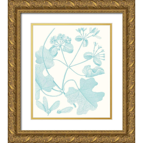 Botanical Study in Spa II Gold Ornate Wood Framed Art Print with Double Matting by Vision Studio
