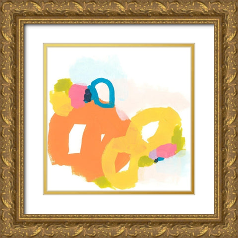 Shorthand III Gold Ornate Wood Framed Art Print with Double Matting by Vess, June Erica