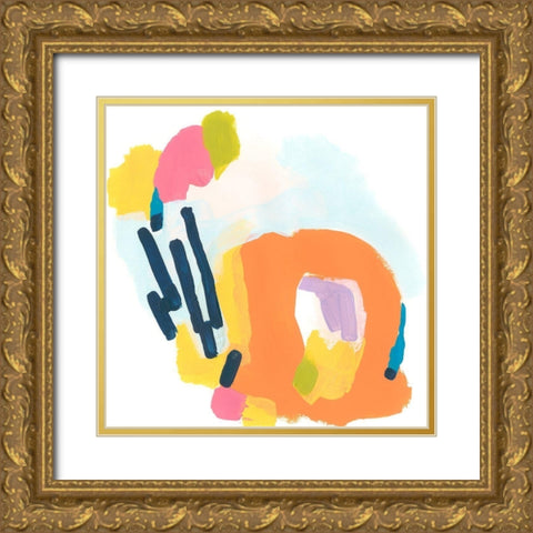 Shorthand VII Gold Ornate Wood Framed Art Print with Double Matting by Vess, June Erica