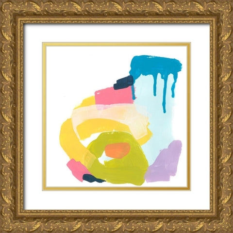 Shorthand VIII Gold Ornate Wood Framed Art Print with Double Matting by Vess, June Erica