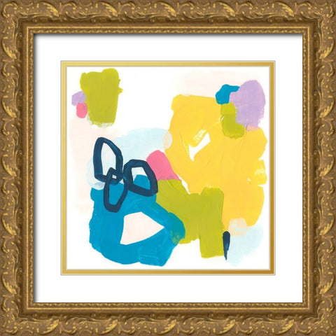 Shorthand IX Gold Ornate Wood Framed Art Print with Double Matting by Vess, June Erica