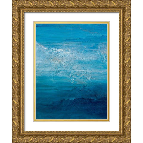 Opal Sky I Gold Ornate Wood Framed Art Print with Double Matting by Guererra, Teodora