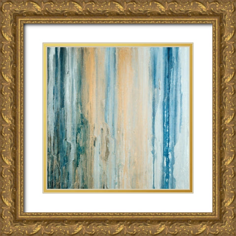 Tiger Stripes II Gold Ornate Wood Framed Art Print with Double Matting by Guererra, Teodora