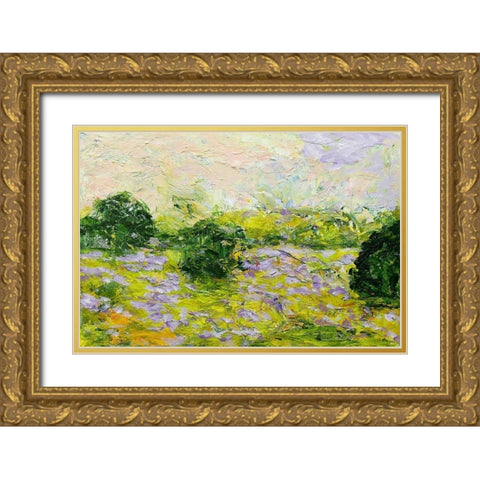 Leicester Gold Ornate Wood Framed Art Print with Double Matting by Friedlander, Allan