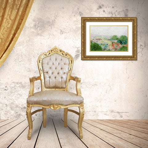 Blackstone Gold Ornate Wood Framed Art Print with Double Matting by Friedlander, Allan