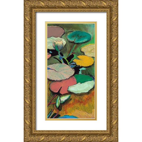 Windchime Spring Gold Ornate Wood Framed Art Print with Double Matting by Friedlander, Allan