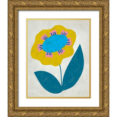 Summer Soiree II Gold Ornate Wood Framed Art Print with Double Matting by Zarris, Chariklia