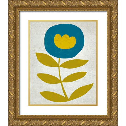 Summer Soiree V Gold Ornate Wood Framed Art Print with Double Matting by Zarris, Chariklia