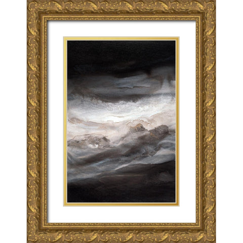 Smokey Eyes I Gold Ornate Wood Framed Art Print with Double Matting by Guererra, Teodora