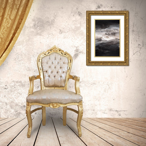Smokey Eyes II Gold Ornate Wood Framed Art Print with Double Matting by Guererra, Teodora
