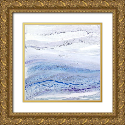 Ultra Violet I Gold Ornate Wood Framed Art Print with Double Matting by Guererra, Teodora