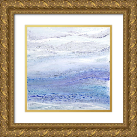 Ultra Violet II Gold Ornate Wood Framed Art Print with Double Matting by Guererra, Teodora