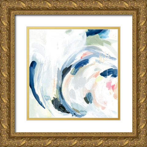 Tailspin I Gold Ornate Wood Framed Art Print with Double Matting by Borges, Victoria