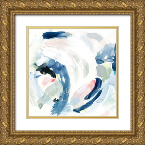 Tailspin III Gold Ornate Wood Framed Art Print with Double Matting by Borges, Victoria